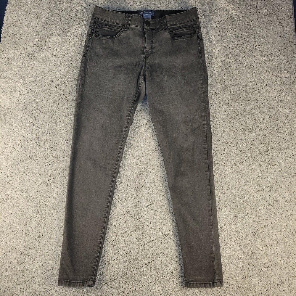 Democracy Jeans Womens 14 Black Jegging Ab Solution Mid Rise Stretch Slimming